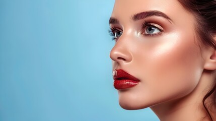 Professional Makeup Mastery A Models Flawless Visage Advertising Decorative Cosmetics