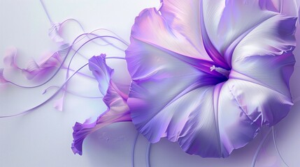 A closeup of a vibrant morning glory flower in sha 45 1