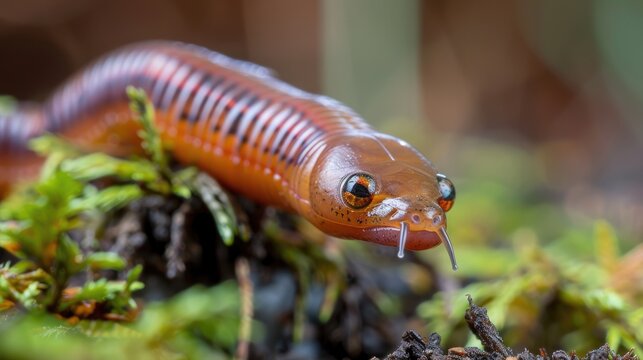 A seldom seen earthworm
