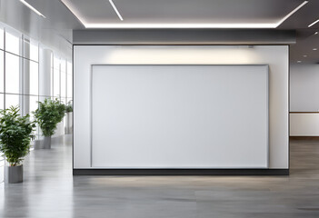 Office Lobby whiteboard mockup 