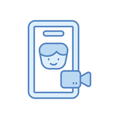 Videocall  vector icon