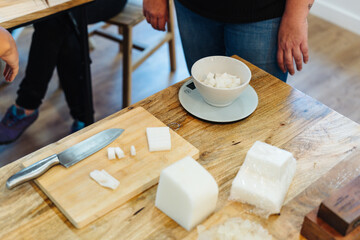 Traditional soap-making process using only natural ingredients