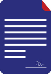 document icon vector art illustration.