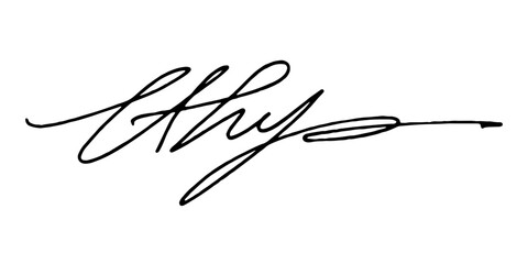 Handwritten fake scribble signature in ink. Abstract  autograph. Imaginary scribble signature