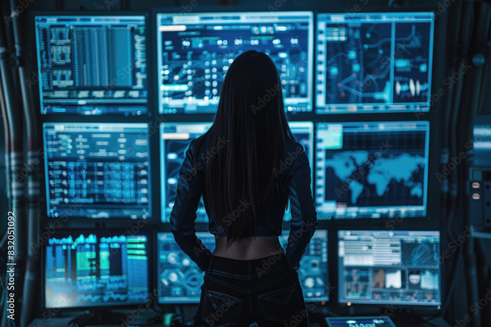 Poster a vibrant digital cityscape is depicted on a tablet screen with interconnected nodes representing ne