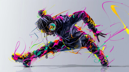 A man seated in an airplane seat, working on his laptop while in-flight