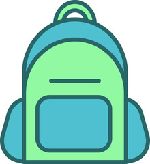 Backpack, education icon.