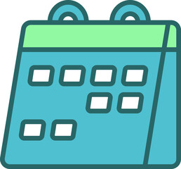 Calendar, education icon.