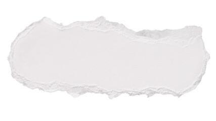 White torn paper png cut out collage element on transparent background