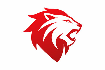 lion head logo vector illustration 
