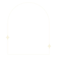 Minimal arch png shape, frame, transparent background