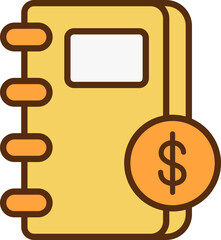 Note book, business icon.