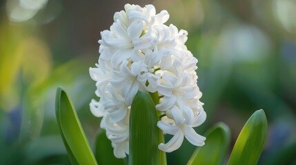 White Hyacinth Flower A Part of the Flower Series