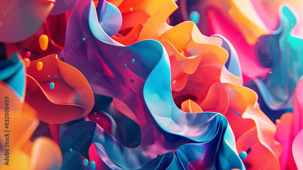 Poster a colorful, swirling mass of light and color. the image is abstract and seems to be a representation