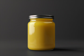 Ghee glass jar mockup