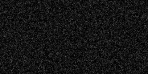 Seamless pattern with cat lint on black fabric. Texture of white animal fur on a dark background. Close-up of pet hair on clothing. Traces of rabbit or dog shedding on textiles