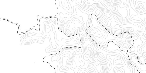 Fototapeta premium Vector geographic contour map. Topography map background. Black and white wave Seamless line. Topography relief. White wave paper curved reliefs abstract. Topographic map patterns,topography line map.