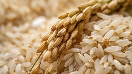 Obraz premium Agricultural Product Rice Grain