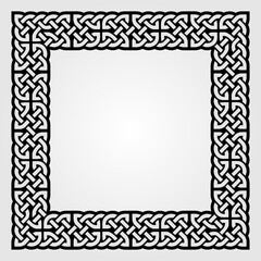Vintage, Celtic Style frame isolated. Vector illustration