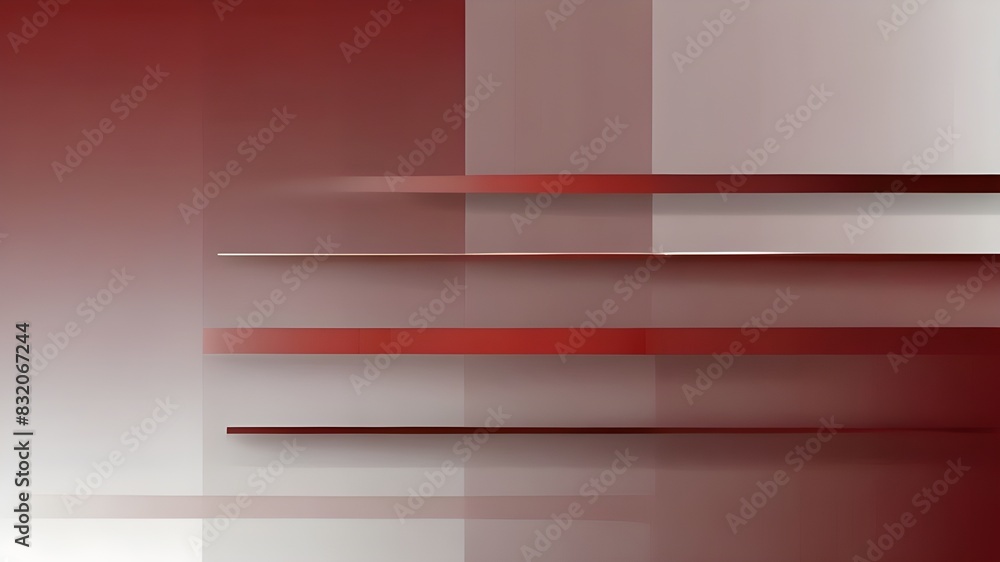 Aufkleber abstract modern background gradient color. red maroon and white gradient with stylish line and squar