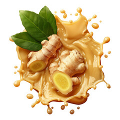 Ginger Juice Splash for drink menu