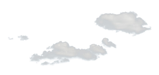 isolated clouds on a PNG background. Textures and backgrounds of nature.