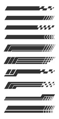 Set Racing Stripes Decals Vector Design Collection © Masdar