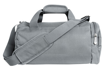 Png gray duffle bag mockup unisex accessory
