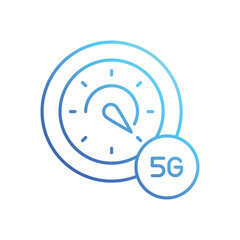 5g Speed Test vector icon