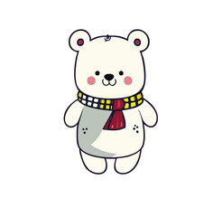 Vector cute bear