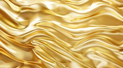 Luxury golden wave lines abstract background with golden shining glowing glitter particles, jewelry pattern.