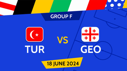 Football euro cup 2024 Türkiye vs Georgia
