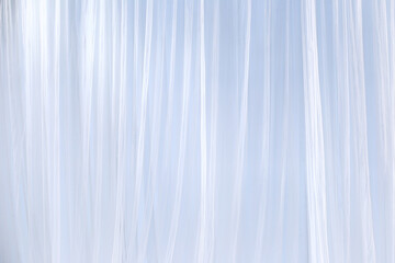 White fabric of the curtains background for design in your work backdrop concept.