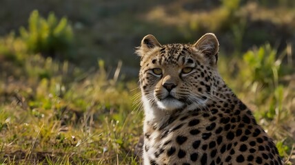 Fototapeta premium portrait of a leopard