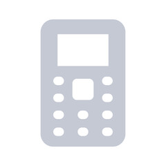 Beautifully designed icon of mobile phone in trendy style