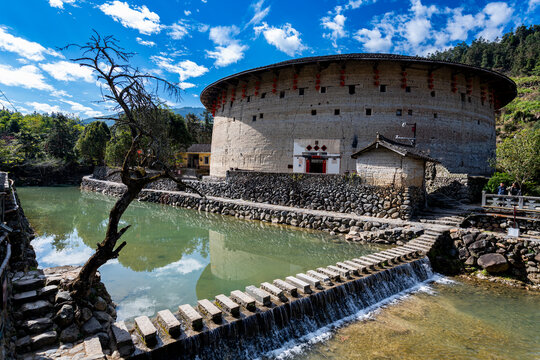 Yuchang Fujian Tulou, rural dwelling of the Hakka, Fujian, China