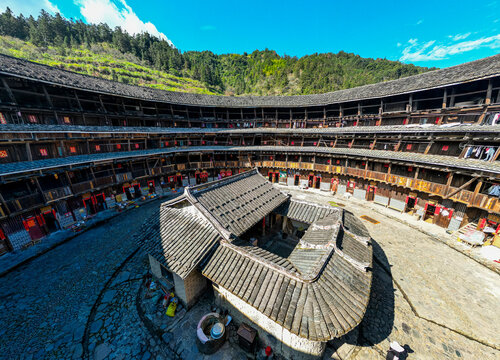 Yuchang Fujian Tulou, rural dwelling of the Hakka, Fujian, China