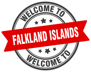 Welcome to Falkland Islands stamp. Falkland Islands round sign