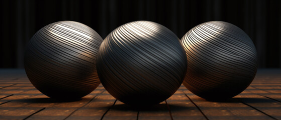 Spherical carbon textures 3d round shape balls.