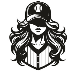 Baseball Girl SVG, Baseball Player SVG, Woman SVG, Softball SVG, Baseball Equipment SVG, Sport SVG, Athlete SVG, Baseball Girl Silhouette, Vector, Clipart, Cut file for Cricut SVG, JPG, PNG