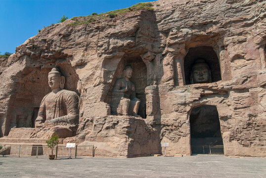 The Yungang Grottoes, ancient Buddhist temple grottoes, UNESCO World Heritage Site, Shanxi, China