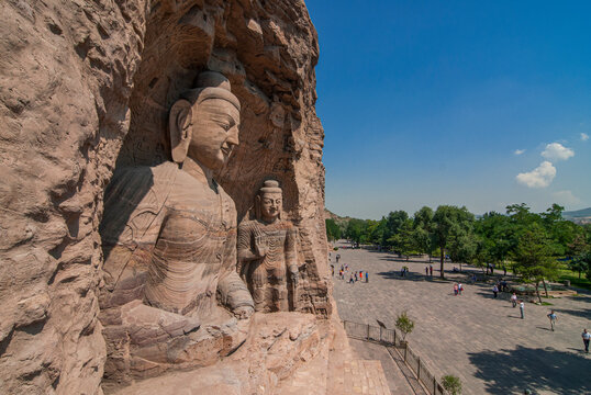 The Yungang Grottoes, ancient Buddhist temple grottoes, UNESCO World Heritage Site, Shanxi, China