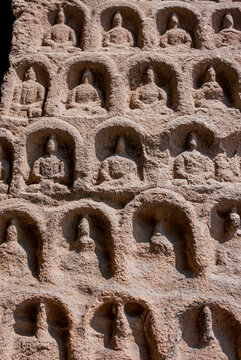 The Yungang Grottoes, ancient Buddhist temple grottoes, UNESCO World Heritage Site, Shanxi, China