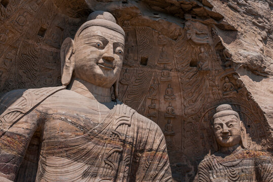 The Yungang Grottoes, ancient Buddhist temple grottoes, UNESCO World Heritage Site, Shanxi, China