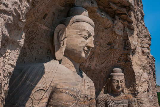 The Yungang Grottoes, ancient Buddhist temple grottoes, UNESCO World Heritage Site, Shanxi, China
