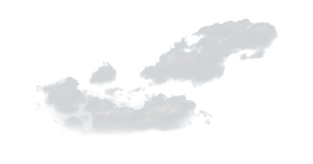 Clouds isolated on white background