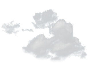 Clouds isolated on white background