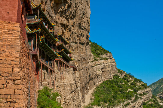 The Hanging Monastery, Xuakong Si, near Datong, Shanxi, China