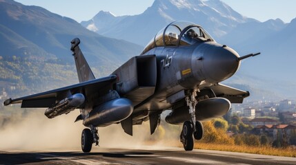  Fighter Jet Poised For