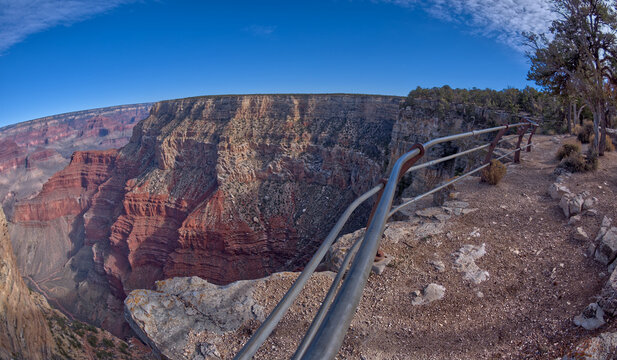 An overlook halfway between the Abyss and Monument Creek Vista, Grand Canyon, Arizona, United States of America
